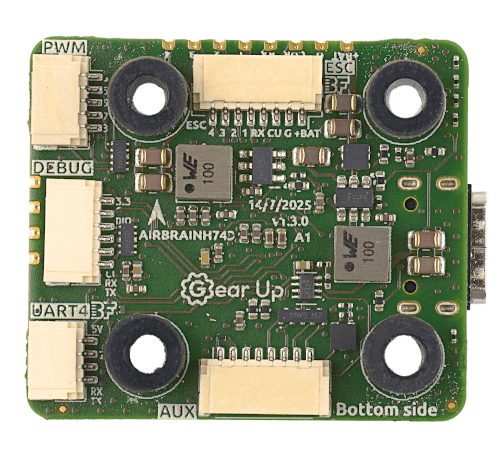 AirbrainH743 flight controller back View